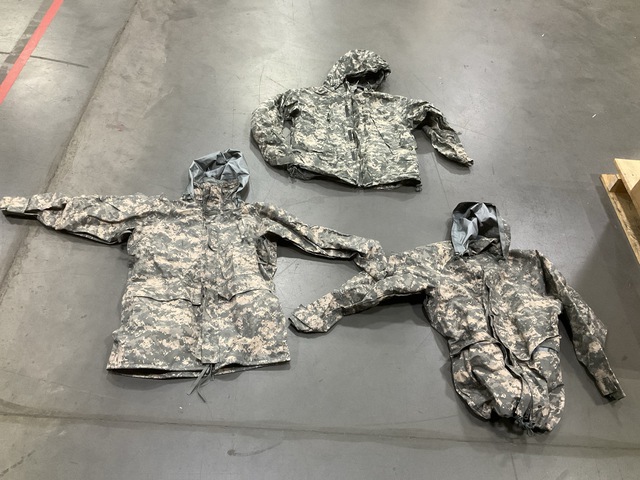(7) Cold Weather Parkas, (4) Wet Weather Jackets & Assorted Items