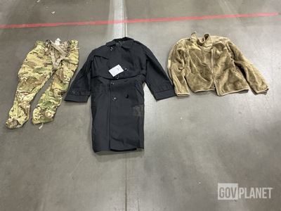 (9) All-Weather Coats, (8) Jackets, (8) Pairs of Trousers & Assorted Items