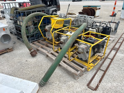 Quantity of (3) Wacker Neuson Skid-Mounted ポンプ