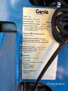 Genie S45 DSL 4WD Diesel Articulating Boom Lift