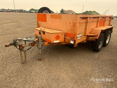 2019 Miska 10 ft T/A Dump Utility Trailer
