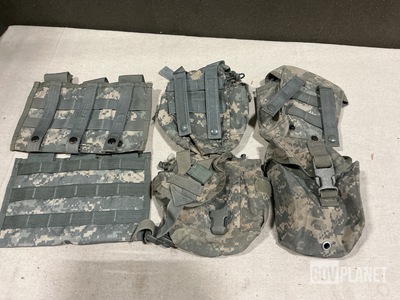 (80) M4 Three Mag Pouches, (31) Canteen Pouches & Assorted Items
