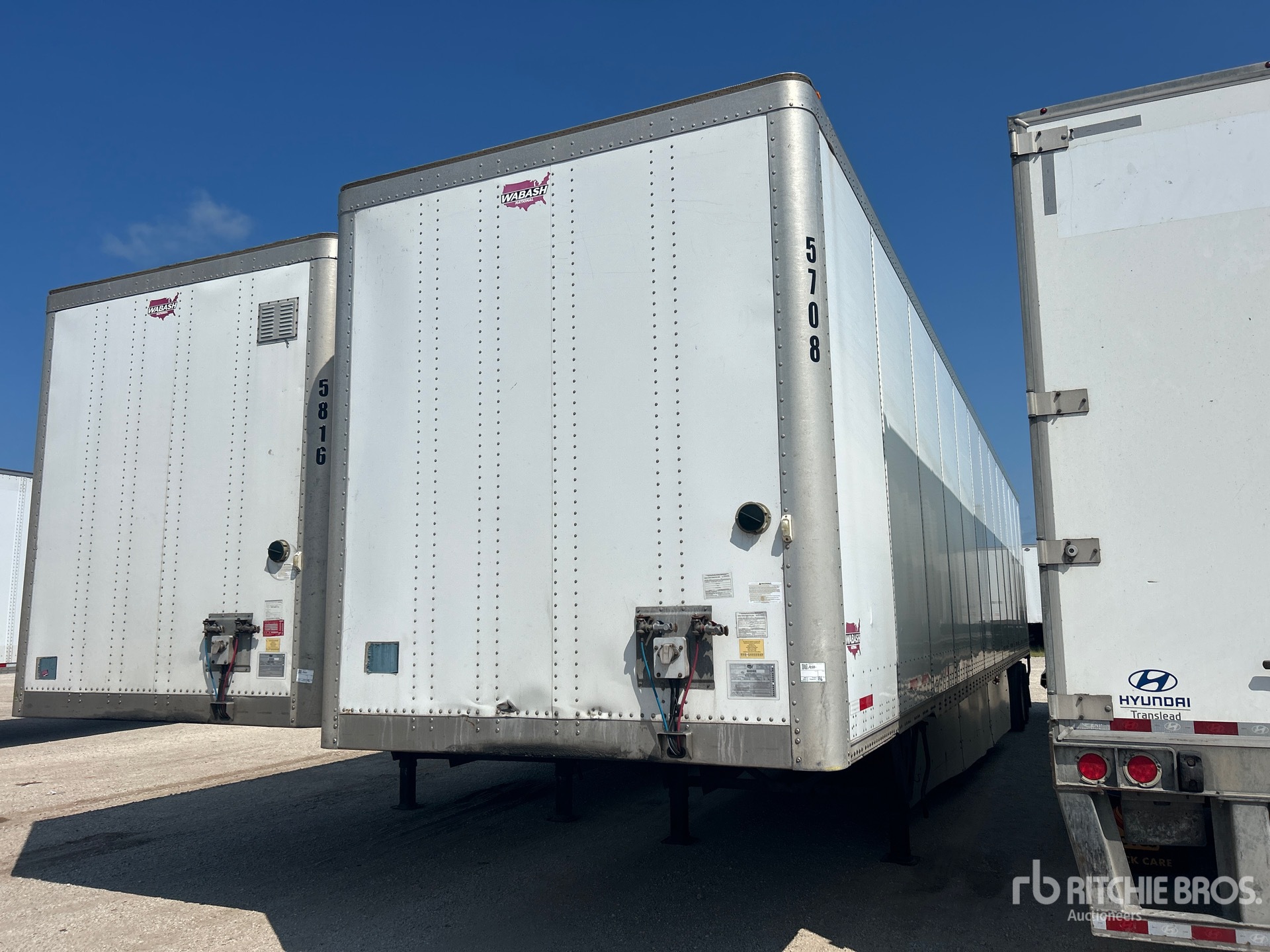 2020 Wabash 53 ft x 102 in T/A Van Trailer
