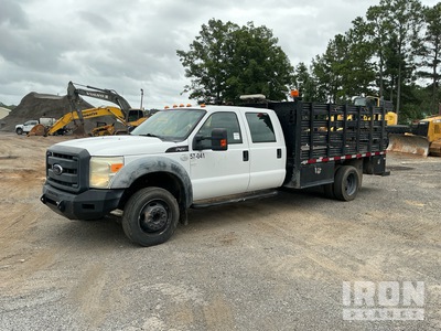 2012 Ford F-450 Super Duty XL 4x2 Crew Cab Flatbed Truck
