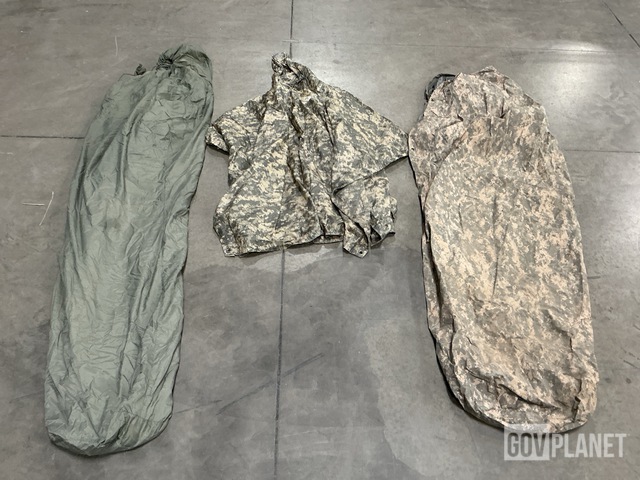 (11) Bivy Covers, (16) Wet Weather Ponchos & Assorted Items