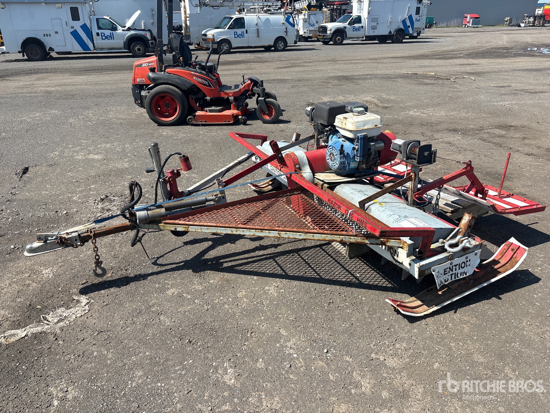 2011 Tiller Razor 1100 HMS 7 ft 4 in Rear Mounted Snow Plow