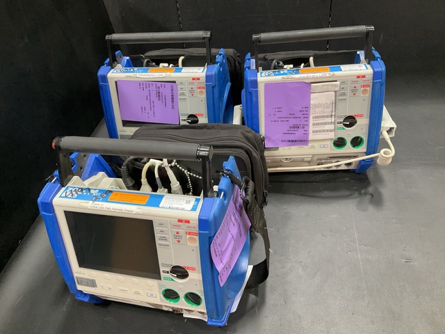 (3) Zoll M Series Defibrillator Monitor-Recorders