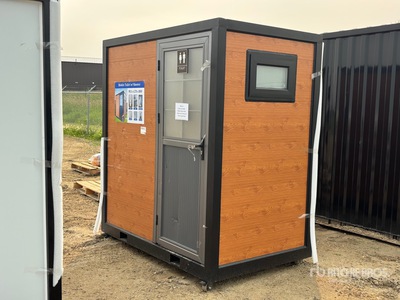 6 ft 7 in x 4 ft 3 in Skid-Mounted Portable Bathroom with Shower