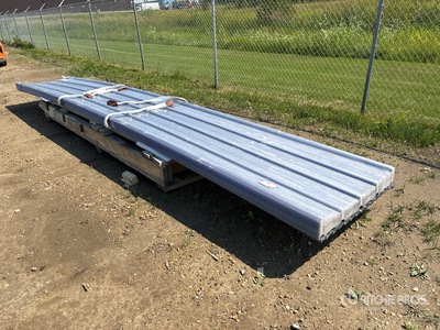 Quantity of (50) 19.69ft x 3 ft clear Polycarbonate Roof Panels Divers  (Unused)