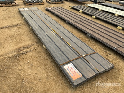 Quantity of (70) 16 ft x 3 ft Grey Metal Roof Panels (Unused)