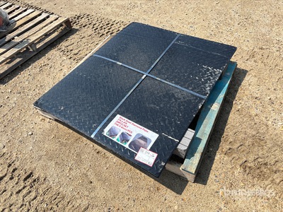 Quantity of (20) 3 Ft x 4 Ft Black Diamond Steel Plates