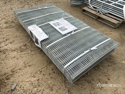 Quantity of (50) 36 in x 72 in Galvanized Steel Garden Mesh