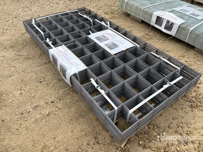 Quantity of (50) 36 in x 72 in Metal Steel Wire Mesh Sheets