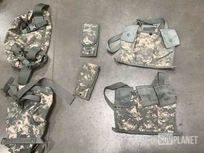 (42) Bandoleer Ammo Pouches, (87) M4 Two Mag Pouches & Assorted Items