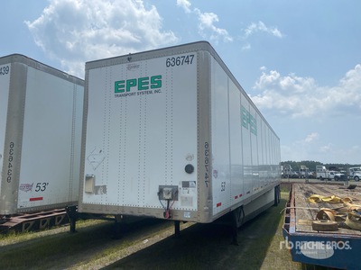 2016 Wabash 53 ft x 102 in T/A Van Trailer