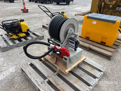 Electric Metered 50 Ft Diesel Fuel Reel with HD 12v Pump (Unused)