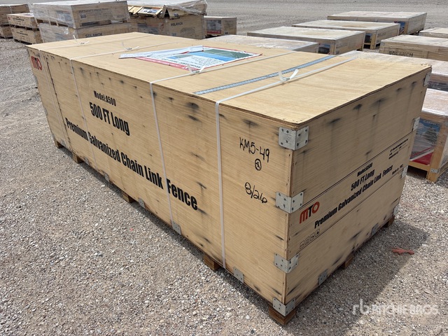 MTO A500 500 ft x 6 ft 6 in Chain Link Fencing (Unused)