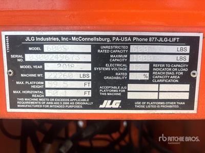 2018 JLG 600S Podnośnik teleskopowy
