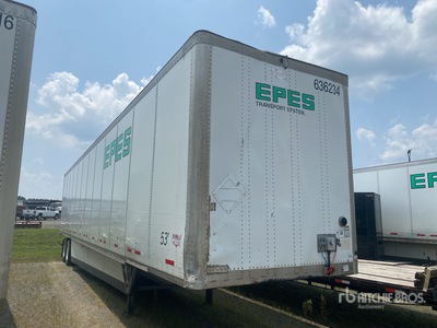 2016 Wabash 53 ft x 102 in T/A Van Trailer