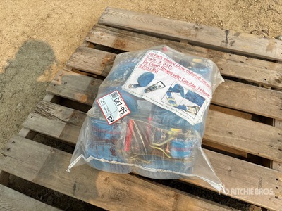 Quantity of (10) 2.4 in x 33 ft Heavy Duty Ratchet Straps