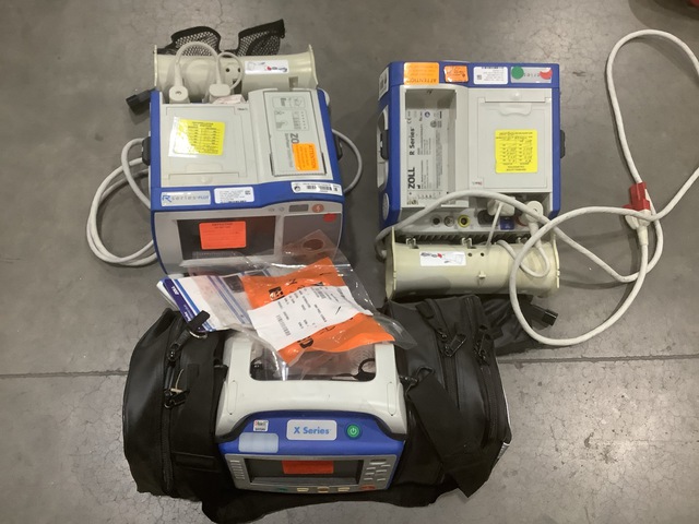 (3) Assorted Zoll Defibrillators
