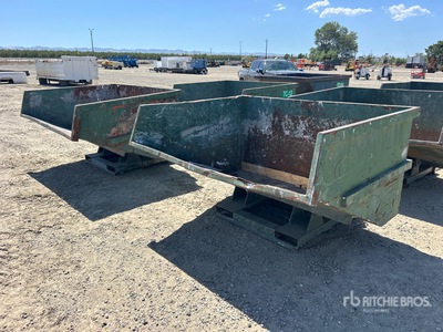 Quantity of (2) 7 ft Self-Dumping Hopper