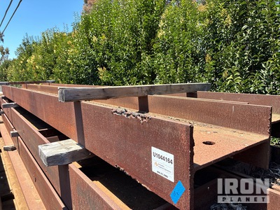 Quantity of (2) 26 ft Heavy Steel I-beams