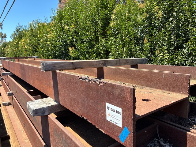Quantity of (2) 26 ft Heavy Steel I-Beams