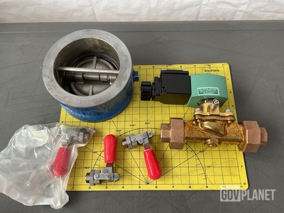 (51) Plungers, (1) Solenoid Valve, (2) Check Valves & Assorted Items