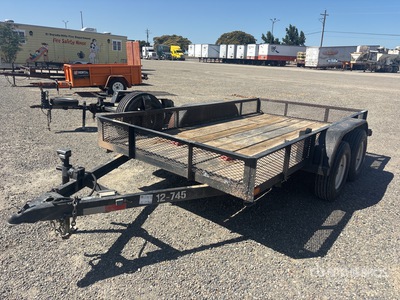 12 ft T/A Flatbed Trailer