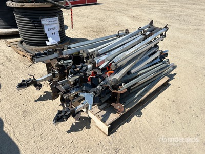 Quantity of (13) Spring Style Wind Master Construction Sign Holders
