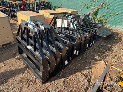 Quantity of (12) 2026 Mower King SA 48 in Skid Steer Forks