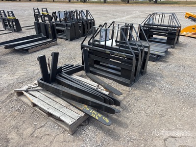 Quantity of (8) 2026 Mower King SA 48 in Skid Steer Forks (Unused)