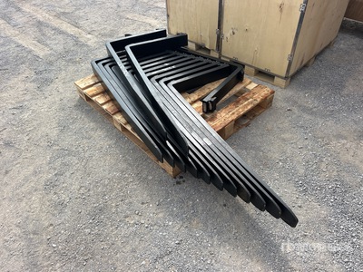 Quantity of (10) 2026 Mower King SA Qty of 10 Skid Steer Forks (Unused)