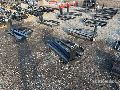 Quantity of (12) 2026 Mower King SA 48 in Skid Steer Forks (Unused)