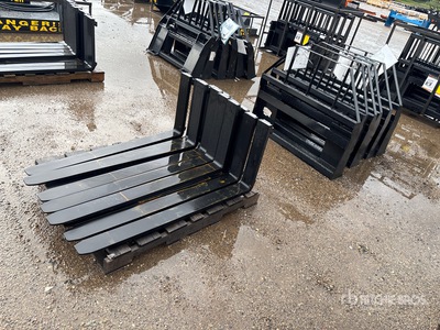 Quantity of (6) 2026 Mower King SA 48 in Skid Steer Forks (Unused)