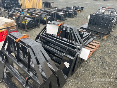 Quantity of (12) 2026 Mower King SA Skid Steer Forks (Unused)