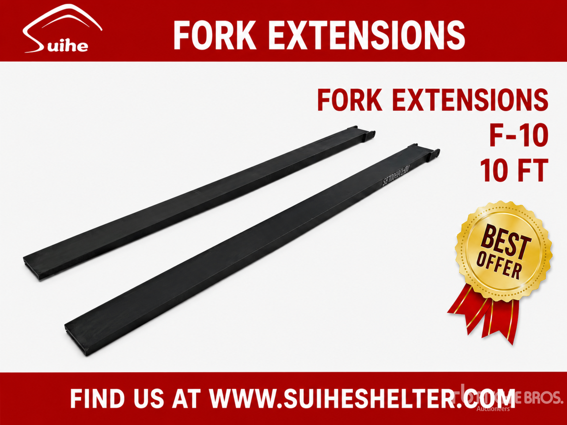 2026 Suihe F-10 10 ft Fork Extensions (Unused)