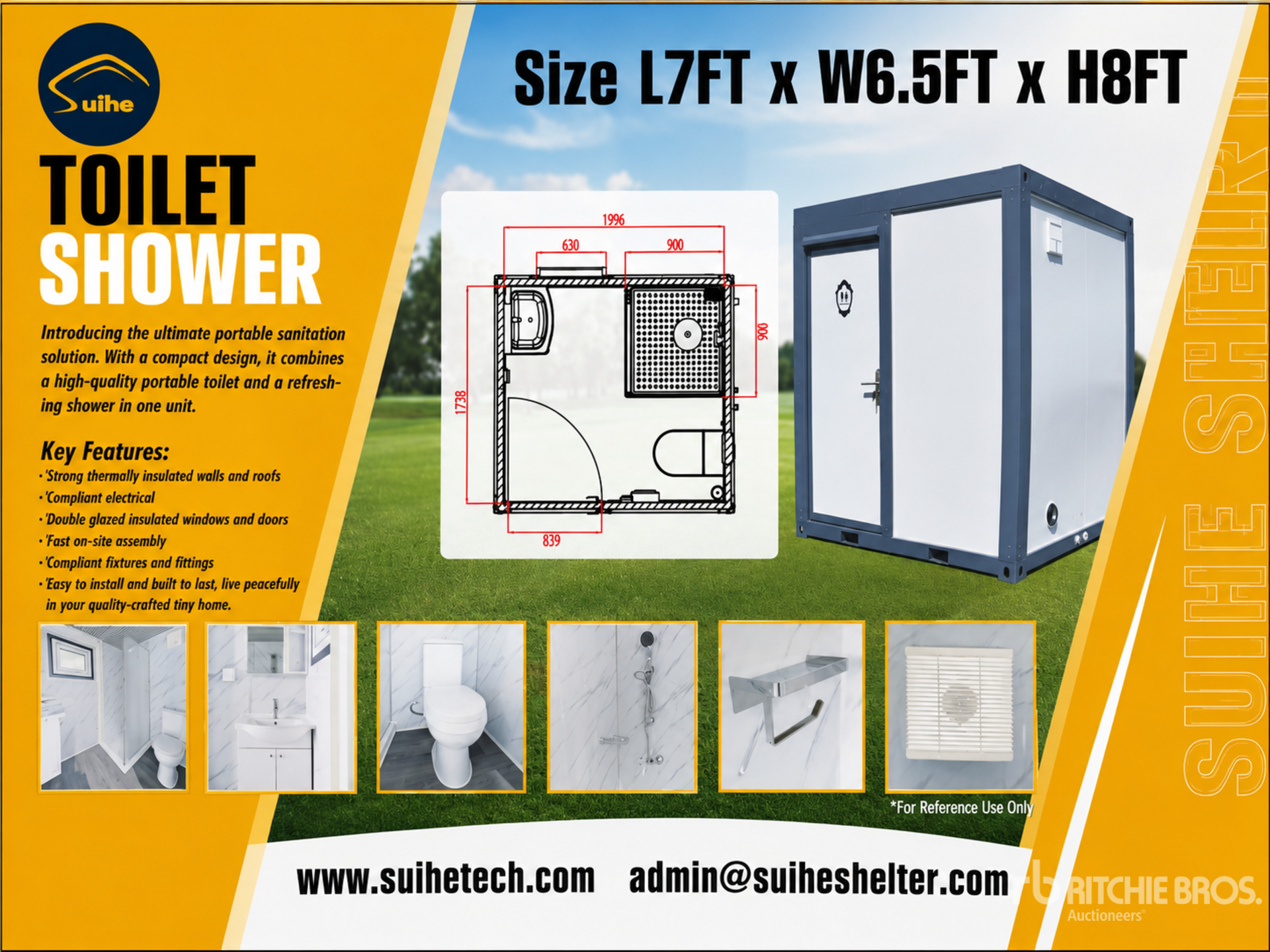 2026 Suihe NT-SH(a) 1 Person Portable Toilet (Unused)