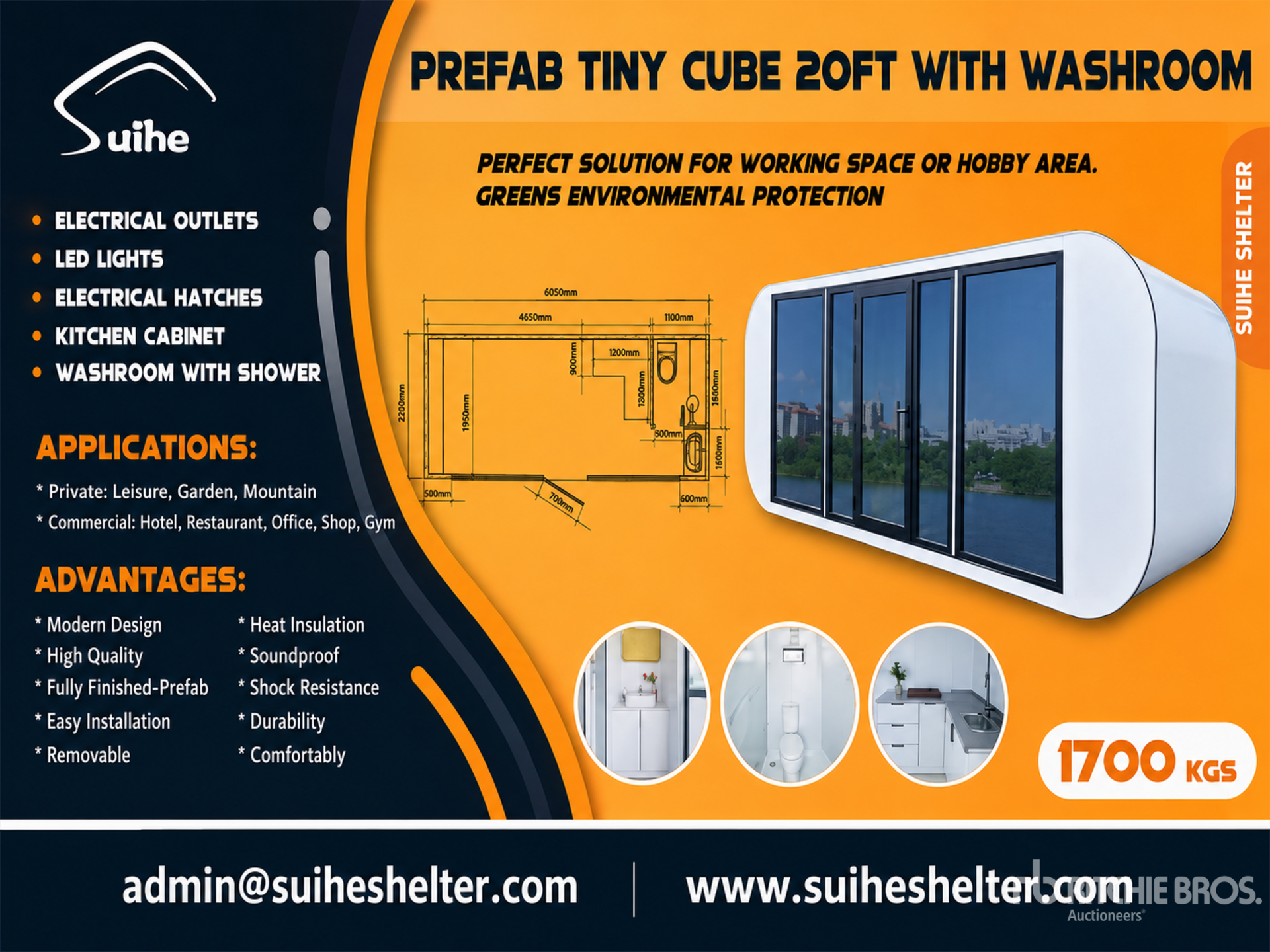 2026 Suihe MH20B 20 ft Prefabricated Tiny Home (Unused)