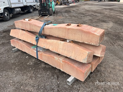 Quantity of (6) Concrete Railway Sleepers