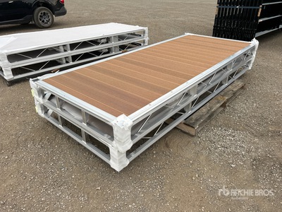 Quantity of (2) 2026 BYT BDF410 4 ft x 10 ft Aluminum Boat Dock Section Kit (Unused)