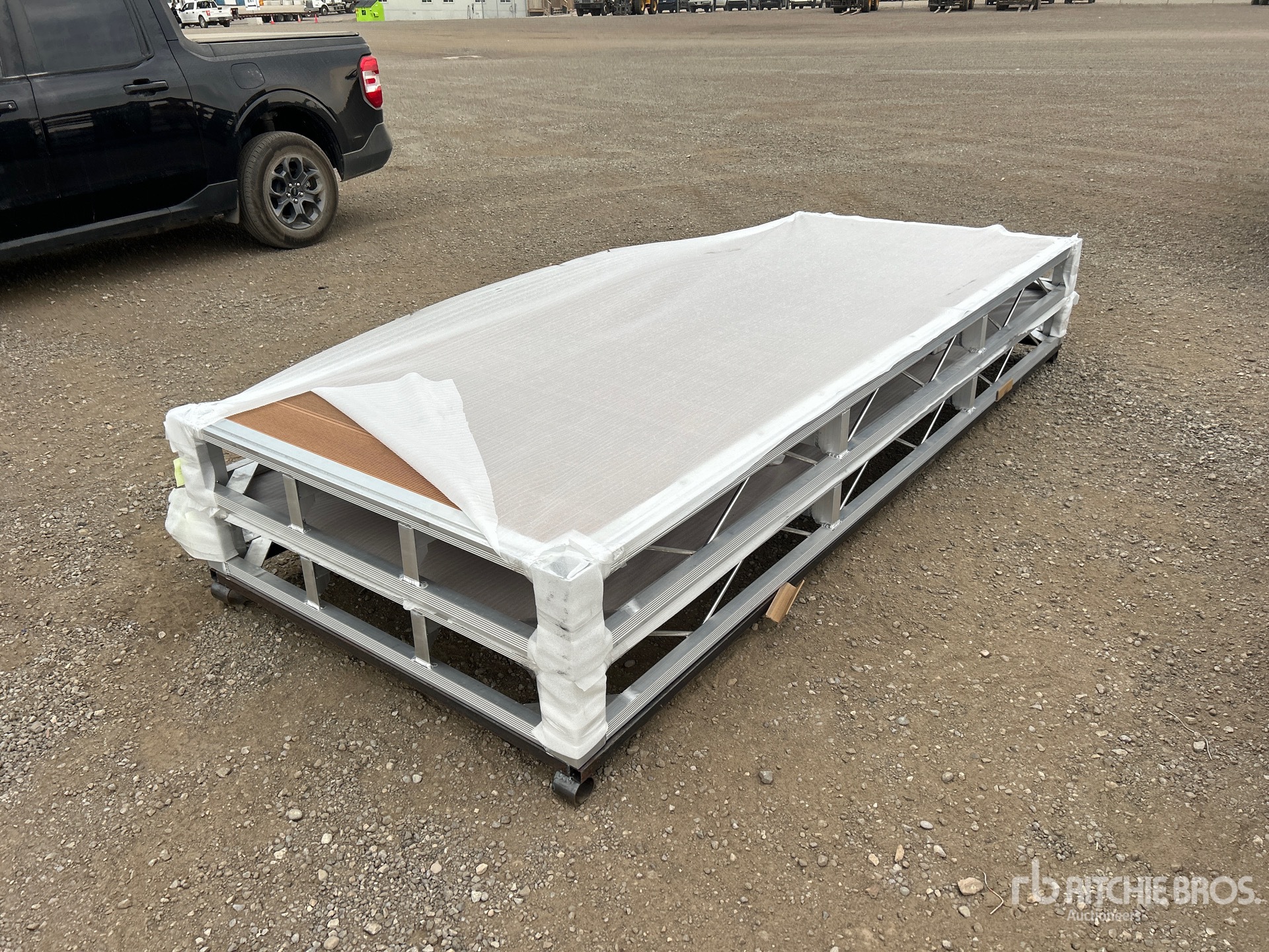 Quantity of (2) 2026 BYT BDF410 4 ft x 10 ft Aluminum Boat Dock Section Kit (Unused)
