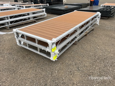 Quantity of (2) 2026 BYT BDF412 4 ft x 12 ft Aluminum Boat Dock Section Kit (Unused)