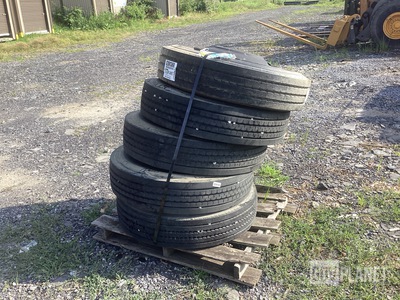 (5) Continental 10R22.5 Tires w/Wheels