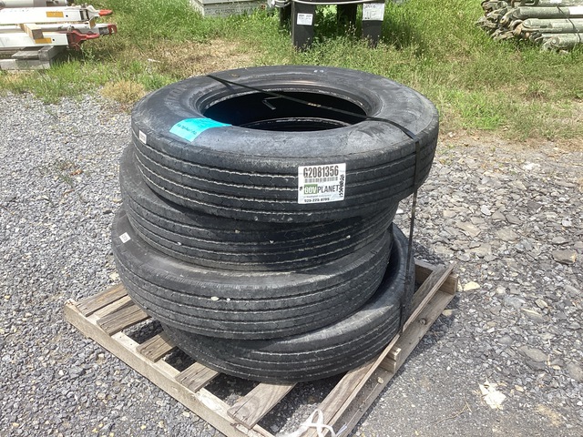 (4) Dunlop 10R22.5 Tires