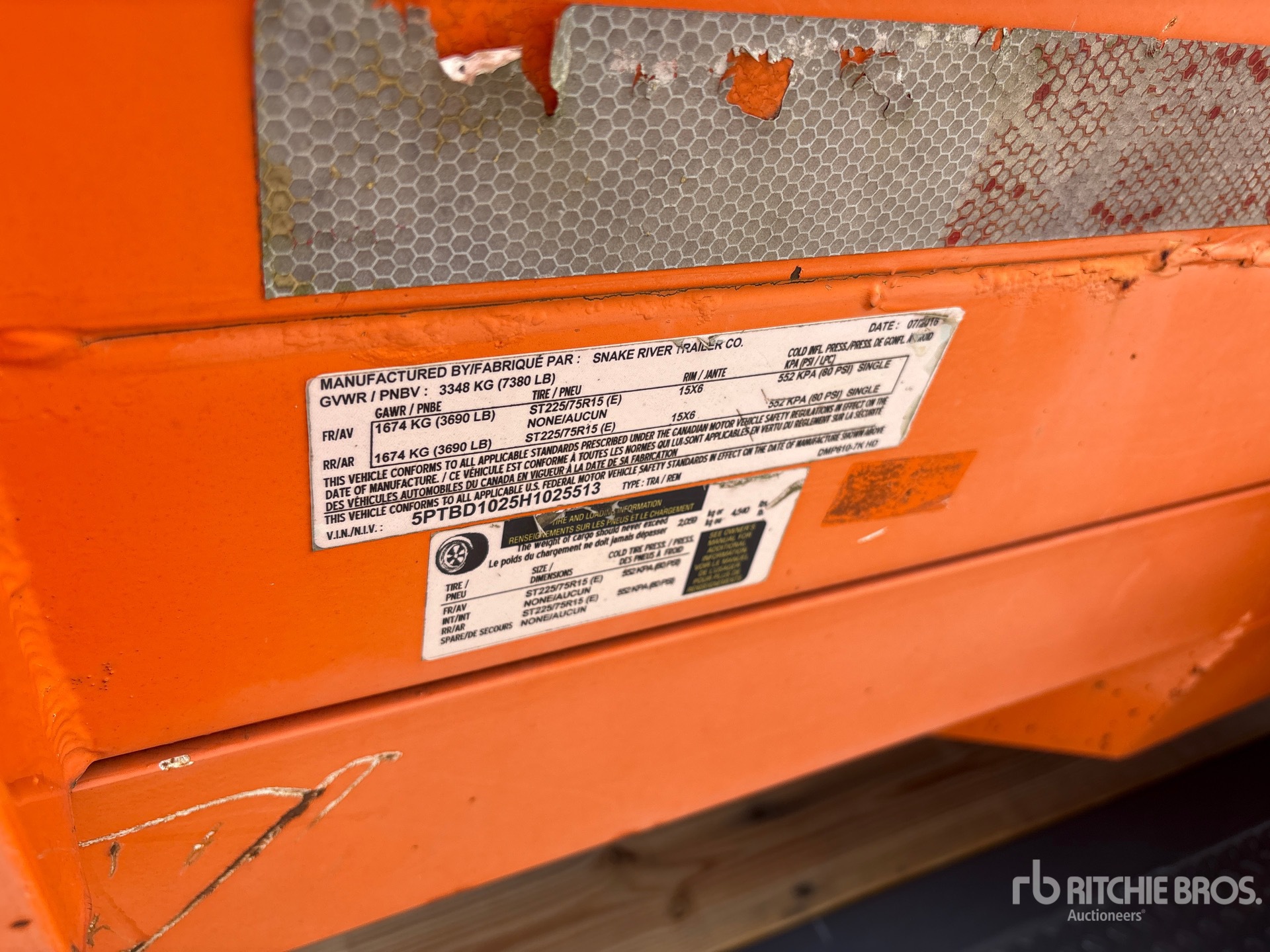 2017 Snake River DMP610 Dump Utility Trailer