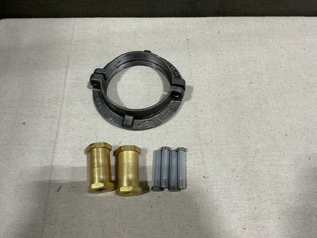 (1) Pully, (25) Machine Bolts, (4) Check Valves & Assorted Items (1) Pully, (25) Machine Bolts, (4) Check Valves & Assorted Items