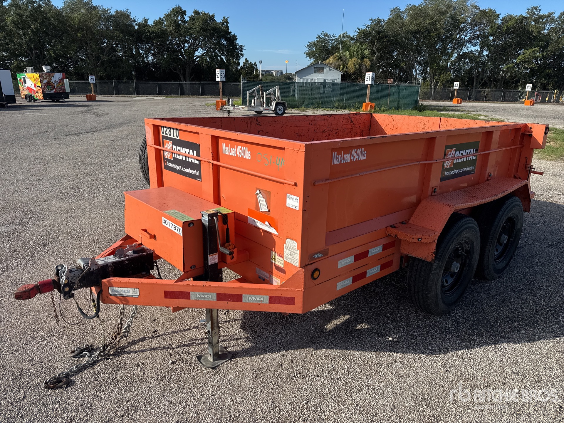 2020 MMDI 610 10 ft T/A Dump Utility Trailer