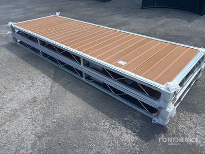 Quantity of (2) 2026 BYT BDF412 4 ft x 12 ft Aluminum Boat Dock Section Kit (Unused)